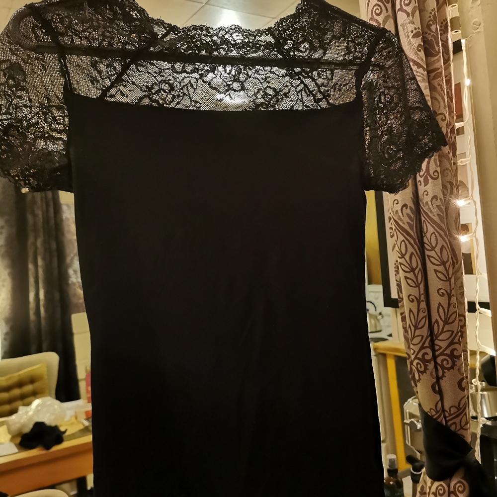 SEXY & Soft Stretch And Lace Shirt - Goth* Witchy!